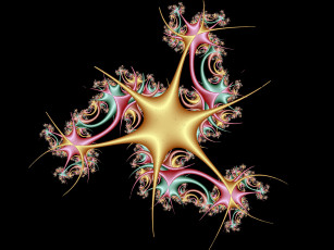 Картинка 3д графика fractal фракталы узор тёмный