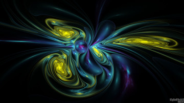 Картинка 3д графика abstract абстракции узор тёмный фон