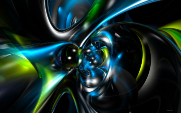 Картинка 3д графика fractal фракталы тёмный узор фон