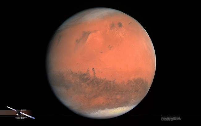 Обои картинки фото космос, марс, тёмный