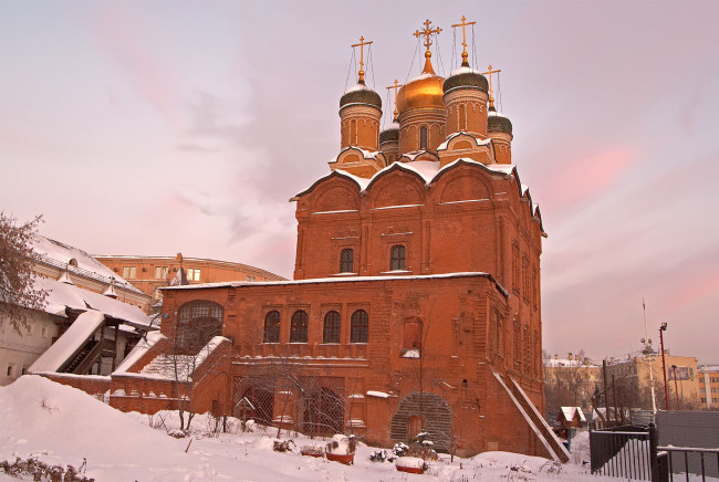 Обои картинки фото собор, иконы, божией, матери, «знамение», города, православные, церкви, монастыри, небо