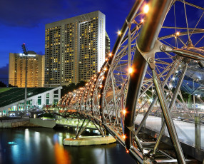 Картинка города сингапур огни конструкция