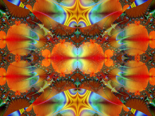 Картинка 3д графика fractal фракталы цвета фон узор