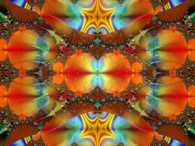 Обои картинки фото 3д, графика, fractal, фракталы, цвета, фон, узор