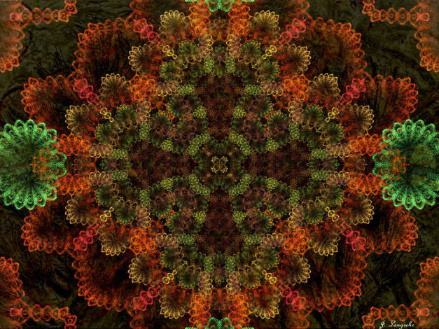 Обои картинки фото 3д, графика, fractal, фракталы, узор, цвета, фон