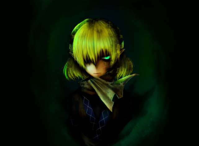 Обои картинки фото аниме, touhou, mizuhashi, parsee