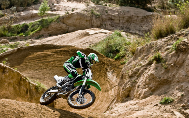 Обои картинки фото спорт, мотокросс, гонка, трасса