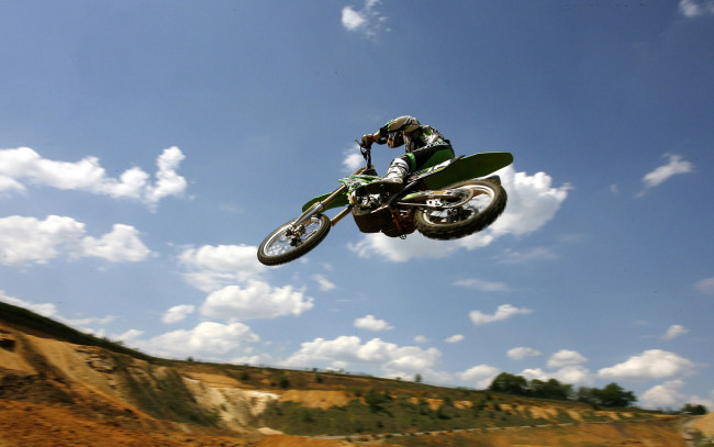 Обои картинки фото спорт, мотокросс, гонка, трасса