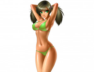 Картинка рисованные люди фон взгляд девушка