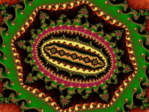 обоя 3д графика, фракталы , fractal, узор, фон, цвета