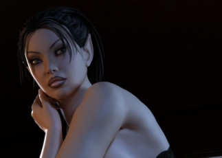 Картинка 3д+графика эльфы+ elves фон взгляд эльфийка