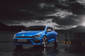 Картинка автомобили volkswagen 2014г au-spec синий scirocco r