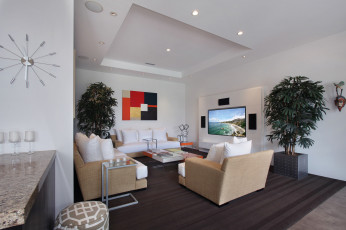 Картинка интерьер гостиная цветы мебель дизайн оформление