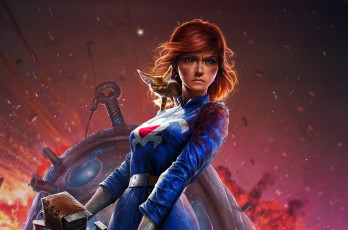 Картинка фэнтези девушки art kaze no tani naushika девушка anime навсикая из долины ветров рыжая