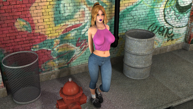 Обои картинки фото 3д графика, люди , people, девушка, взгляд