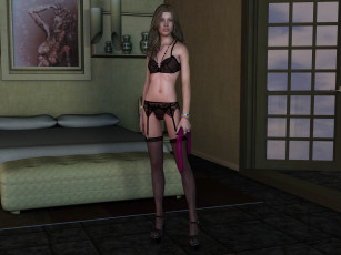 Картинка 3д+графика люди+ people взгляд девушка фон