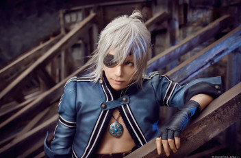 Картинка разное cosplay+ косплей повязка аниме арт взгляд парень