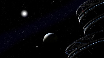 Картинка космос арт бесконечность планеты звёзды