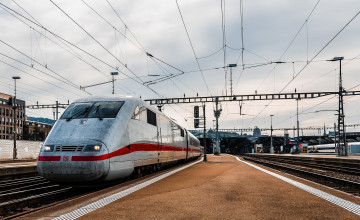 Картинка техника поезда железная состав локомотив рельсы дорога