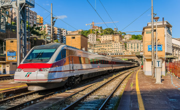 Картинка техника поезда состав локомотив рельсы дорога железная