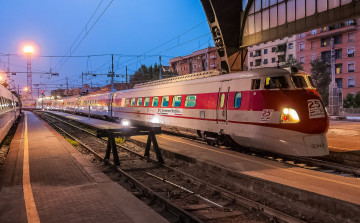 Картинка техника поезда состав локомотив рельсы дорога железная