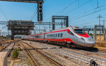 Картинка техника поезда состав локомотив рельсы железная дорога