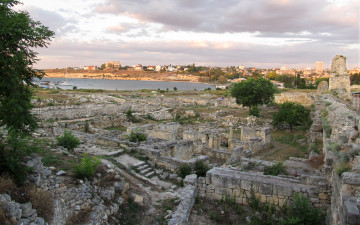 Картинка херсонес города -+исторические +архитектурные+памятники крым руины панорама камни