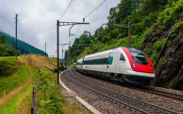 Картинка техника поезда рельсы состав локомотив дорога железная