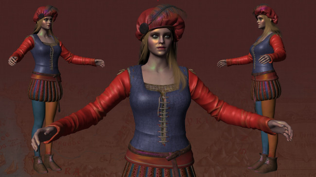 Обои картинки фото 3д графика, люди , people, фон, взгляд, девушка