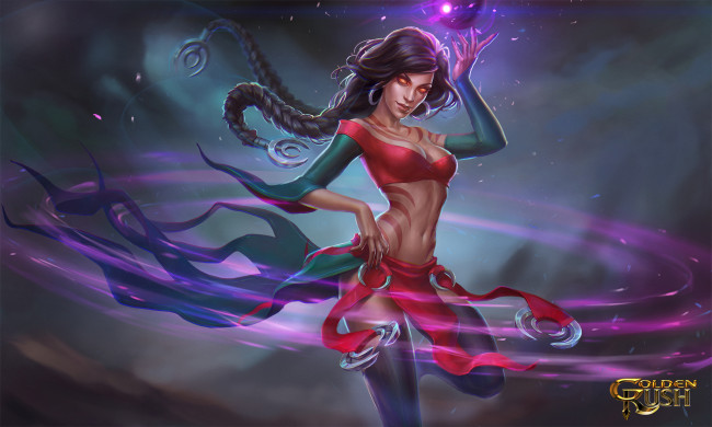 Обои картинки фото видео игры, - golden rush, golden, rush, witch, магия, девушка, красота, взгляд