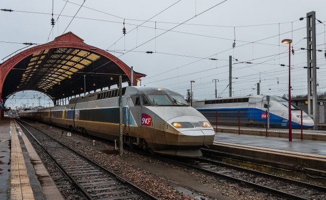 Обои картинки фото техника, поезда, состав, локомотив, рельсы, дорога, железная