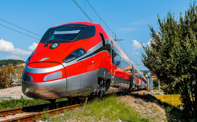 Обои картинки фото техника, поезда, состав, рельсы, дорога, локомотив, железная