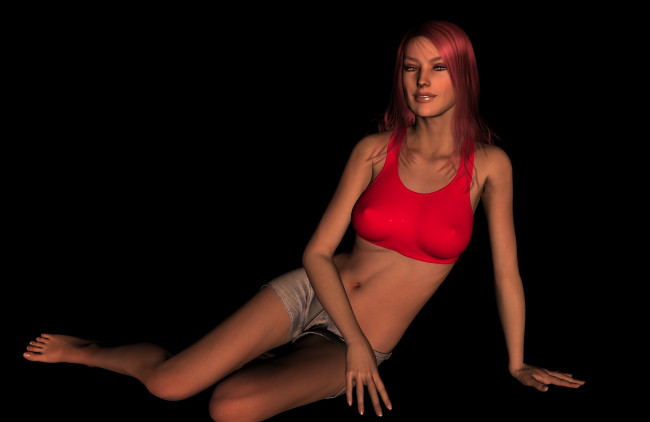 Обои картинки фото 3д графика, люди , people, фон, девушка, взгляд