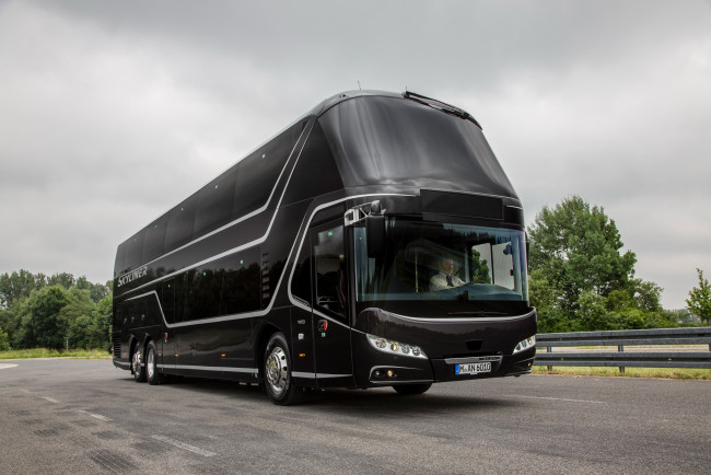 Обои картинки фото автомобили, автобусы, neoplan, 2015г, skyliner