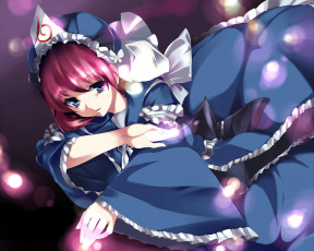 Картинка аниме touhou фон взгляд девушки