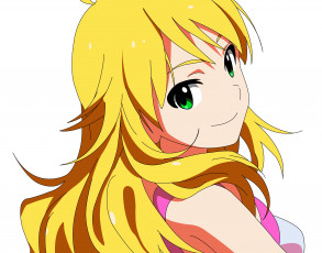 Картинка аниме idolm@ster фон взгляд девушка