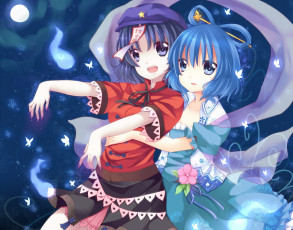 Картинка аниме touhou фон взгляд девушки