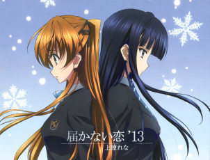 Картинка аниме white+album фон взгляд девушки