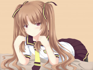 Картинка аниме ano+natsu+de+matteru взгляд фон девушка