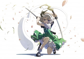 Картинка аниме touhou фон взгляд девушка