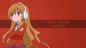 Картинка аниме toradora девушка фон взгляд