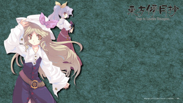 Картинка аниме touhou фон взгляд девушки