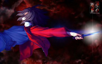 Картинка аниме kara+no+kyokai фон взгляд девушка