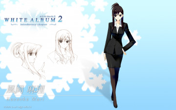 Картинка аниме white+album девушка фон взгляд