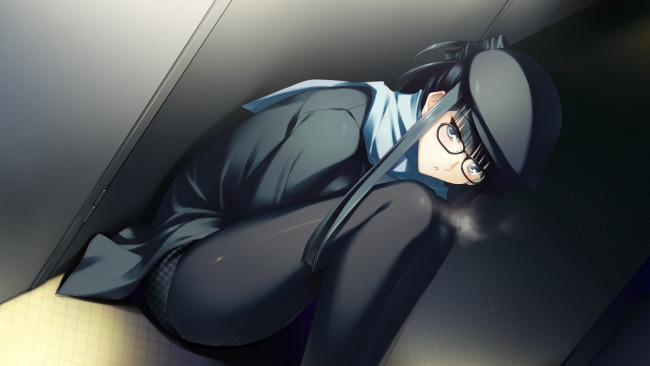 Обои картинки фото аниме, white album, фон, взгляд, девушка