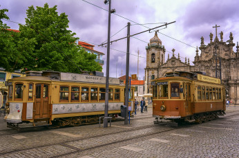 Картинка техника трамваи трамвай рельсы