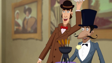 Картинка мультфильмы иван+царевич+и+серый+волк+3 картина эмоции котелок мужчина усы шляпа