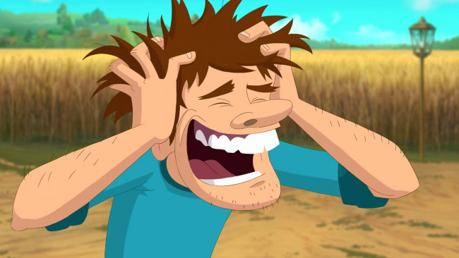 Обои картинки фото мультфильмы, иван царевич и серый волк 3, голова, эмоции, парень