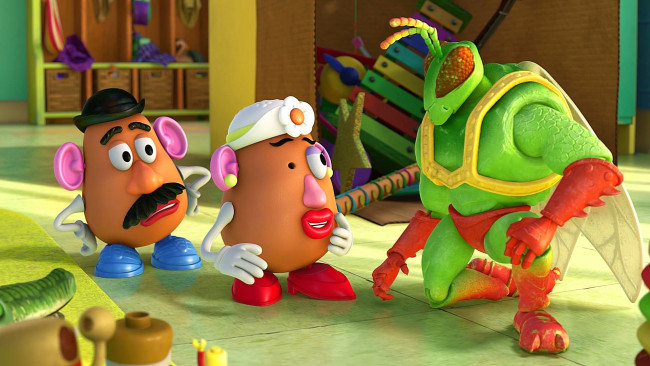 Обои картинки фото мультфильмы, toy story 3, разговор, шляпа, игрушка