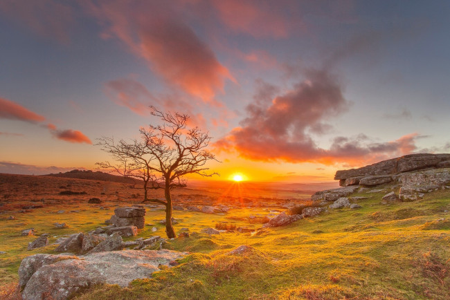 Обои картинки фото природа, восходы, закаты, простор